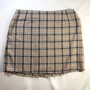 Nasty Gal Collections Women’s Plaid A-Line Mini Skirt - Size 10